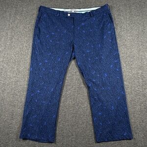 Peter Millar Pants Mens 40x25 Blue Palm Print Crown Sport Durham Performance